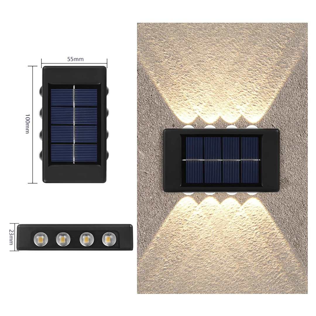 Sun-Powered Wall Lights for Gardens & Patios