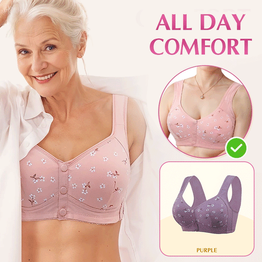 Comfortable & Convenient Front Button Bra