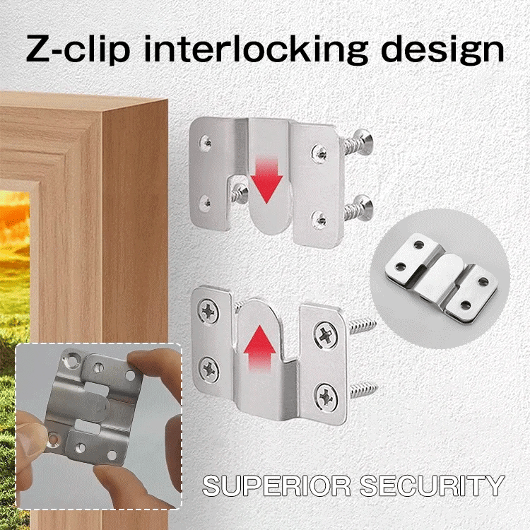 MountMate™ Stainless Steel Flush Mount Z-Clips (2-Pack)