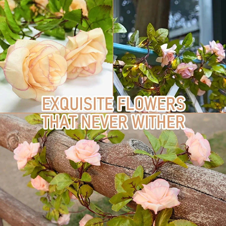 Light Up Love❤️❤️ – Waterproof Solar Rose Vines