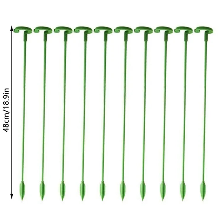 🌿Plant Support Stakes with Rings – Durable Fiberglass Stem Holders