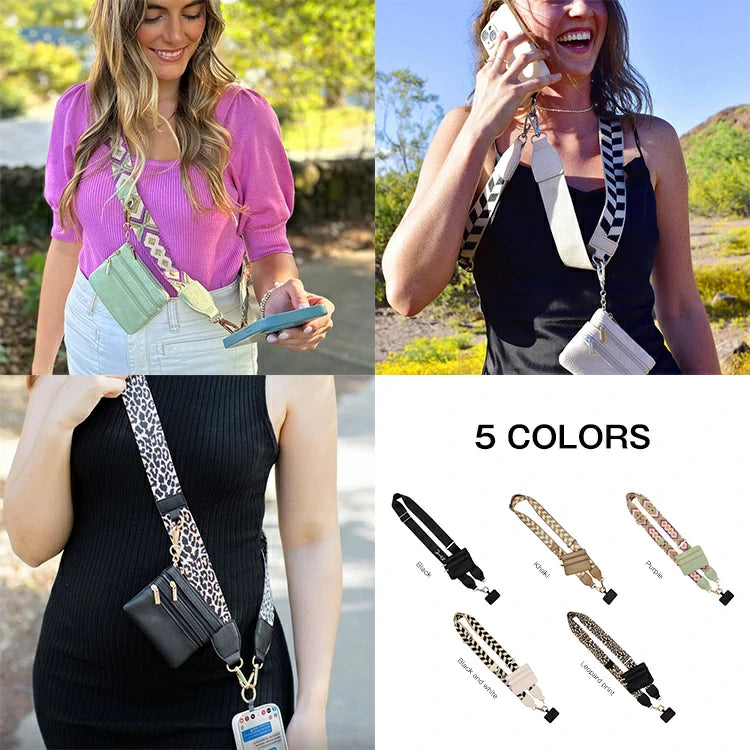 SaveMyGirls™ Clip & Go Phone Wristlet with Matching Strap