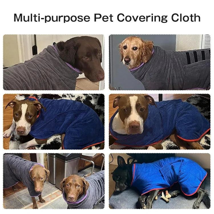 Super Absorbent Pet Bathrobe – High-Tech Drying Solution for Your Pet’s Comfort