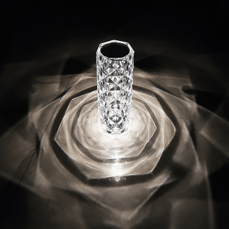 16 Colors Rose Rays Crystal Diamond Table Lamp, fully featured versionšš