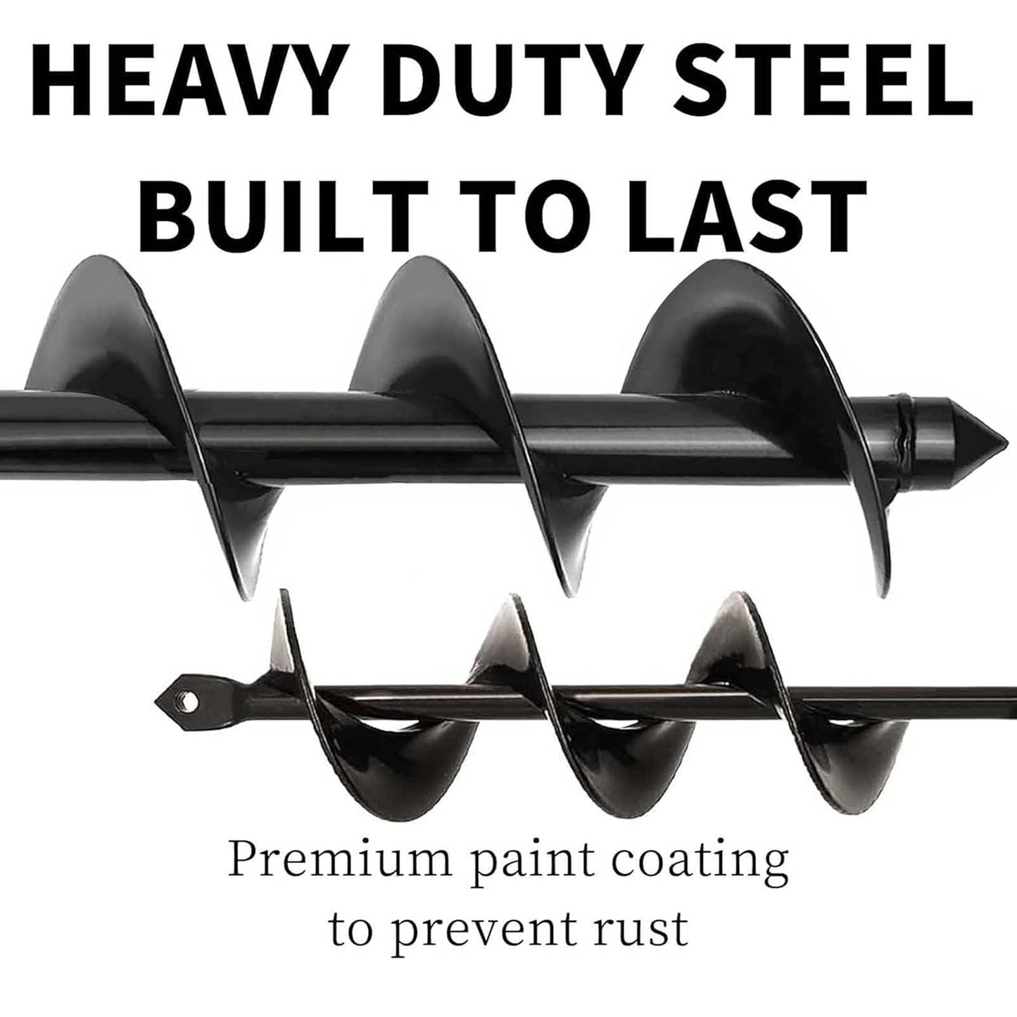 Buy Once, Use for 10 Years - Garden Auger Drill Bit, Heavy Duty Steel for Fast & Easy Planting