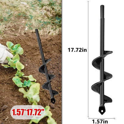 Buy Once, Use for 10 Years - Garden Auger Drill Bit, Heavy Duty Steel for Fast & Easy Planting