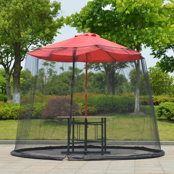 🌟 BreezeShield™ Patio Umbrella Mosquito Net——Stay Outside Longer, Bug-Free and Comfortable! 🦋