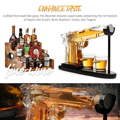 Whiskey Gun Decanter Set
