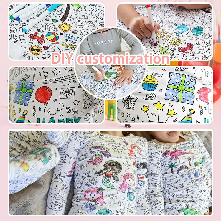 Color-In Pajamas for Kids – Creative DIY Sleepwear
