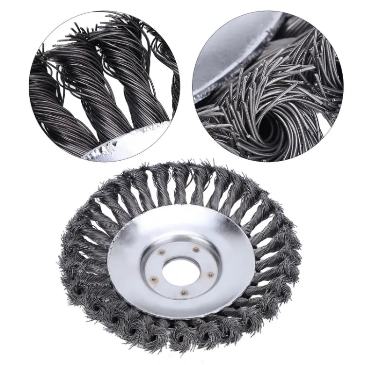6" Steel Wire Wheel Grass Cutter Blade - Lawn Mower Accessory