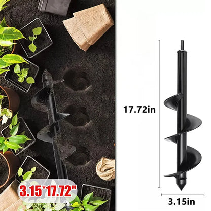 Buy Once, Use for 10 Years - Garden Auger Drill Bit, Heavy Duty Steel for Fast & Easy Planting