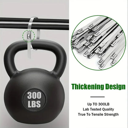 Lock It Tight – 100PCS Stainless Steel Heavy-Duty Cable Ties for Every Task