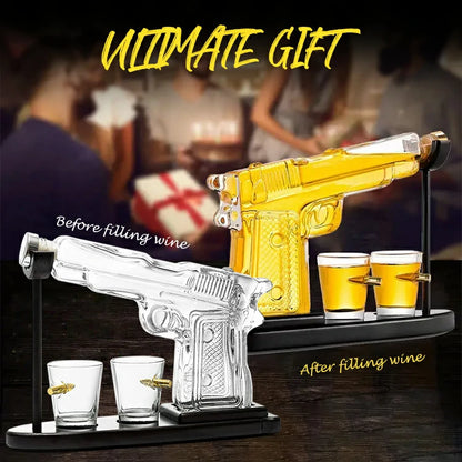 Whiskey Gun Decanter Set