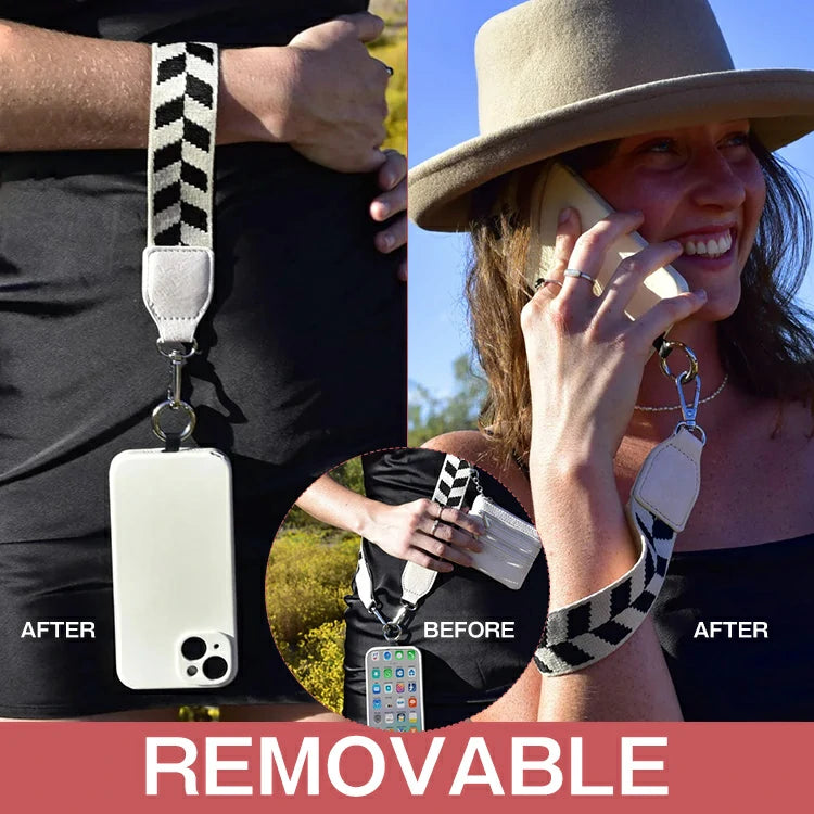 SaveMyGirls™ Clip & Go Phone Wristlet with Matching Strap