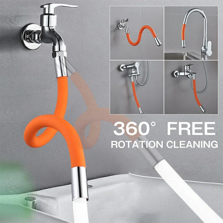 Flexible 360° Faucet Extension – Anti-Splash, Bendable, Universal Fit for Sink