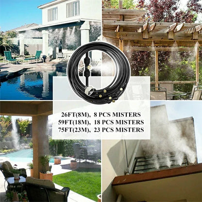 Outdoor Misting Cooling System —Stay cool. Play longer. Enjoy summer outdoors. 🌿