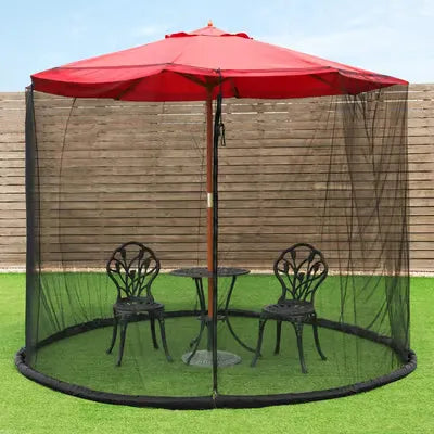 🌟 BreezeShield™ Patio Umbrella Mosquito Net——Stay Outside Longer, Bug-Free and Comfortable! 🦋