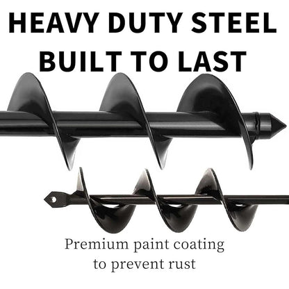 Buy Once, Use for 10 Years - Garden Auger Drill Bit, Heavy Duty Steel for Fast & Easy Planting
