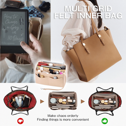 Multi grid felt inner bag