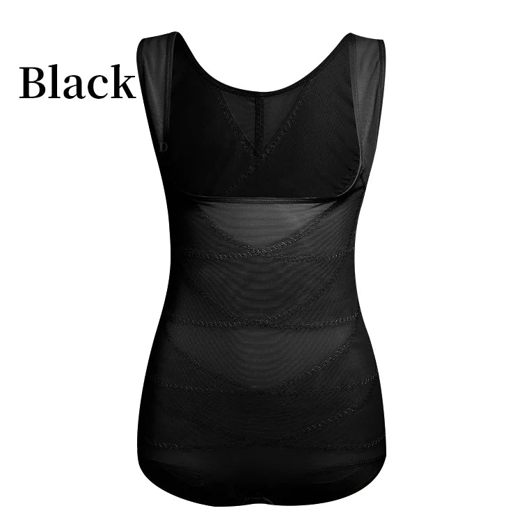 Shapegirl™ Curve Enhancer Mesh Bodysuit with Crotch Closure